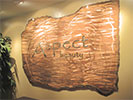  "Aspect Sign", Original, Torch, Artist's Copper Reproduction Of Buisiness Logo For High End Salon/Spa (www.aspectbeauty.com) - Jason Mernick