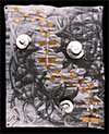 "Popped Out VI", Original, Stainless Steel Pops with Copper Weave - Jason Mernick