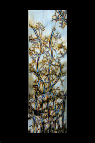 "New Growth" - original torch painted on stainless steel - Jason Mernick