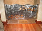 "Room Divider", Original, Etched Stainless Steel & Copper, 6'X2'© 2000-2006 Jageaux Fine Metal Art - Jason Hugh Mernick Artist all rights reserved 