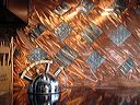 "Kitchen Backsplash", Original, Stainless Steel & Copper, Luxury Condo-Westwood, CA, Custom: Made To Order © 2000-2006 Jageaux Fine Metal Art   - Jason Hugh Mernick Artist all rights reserved